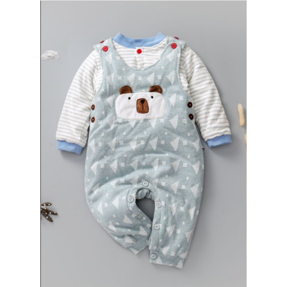 CradlePlanet Baby Boy Bodysuit, Winter, 3 Piece Pullover , Babyshower gift