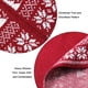 thumbnail image 3 of Falda para árbol de Navidad, 90 cm Falda para árbol de Navidad de punto con copo de nieve Árbol de Navidad grueso Decoraciones navideñas rústicas Alfombra Topper Árbol Falda para árbol Borgoña, 90 cm, 3 of 5
