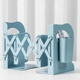 thumbnail image 1 of Feltree Foldable Bookends Adjustable Book Holder for Desk Space Saving Desktop Book Shelf Organizer for Books Magazines DVDs, 1 of 7