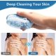 thumbnail image 4 of Cepillo de ducha de silicona de cabeza plana (azul), cepillo de ducha corporal exfoliante suave, cepillo de calabaza, cepillo para exfoliar el cuerpo, cepillo para masaje de cabeza, cepillo de champú, 4 of 5