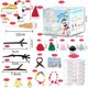 thumbnail image 1 of KAKOWELY 1 juego de arcilla para hacer muñecos de nieve para niños, manualidades navideñas, decoraciones para fiestas de invierno, set para fiestas escolares de invierno., 1 of 4