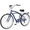 Blue, variant on Lilypelle Beach Cruiser Bicycle, 24" 26" Wheel 7 Speed Bike Fits Rider: 4'11"-6'2", Step Through Bikes for Commuting, Unisex