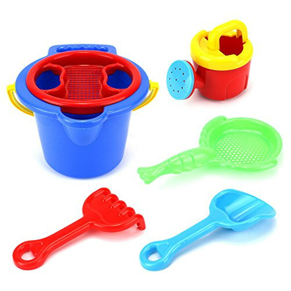 Kid Deluxe Bucket Children Kid's Toy Beach Sandbox Sand Playset w