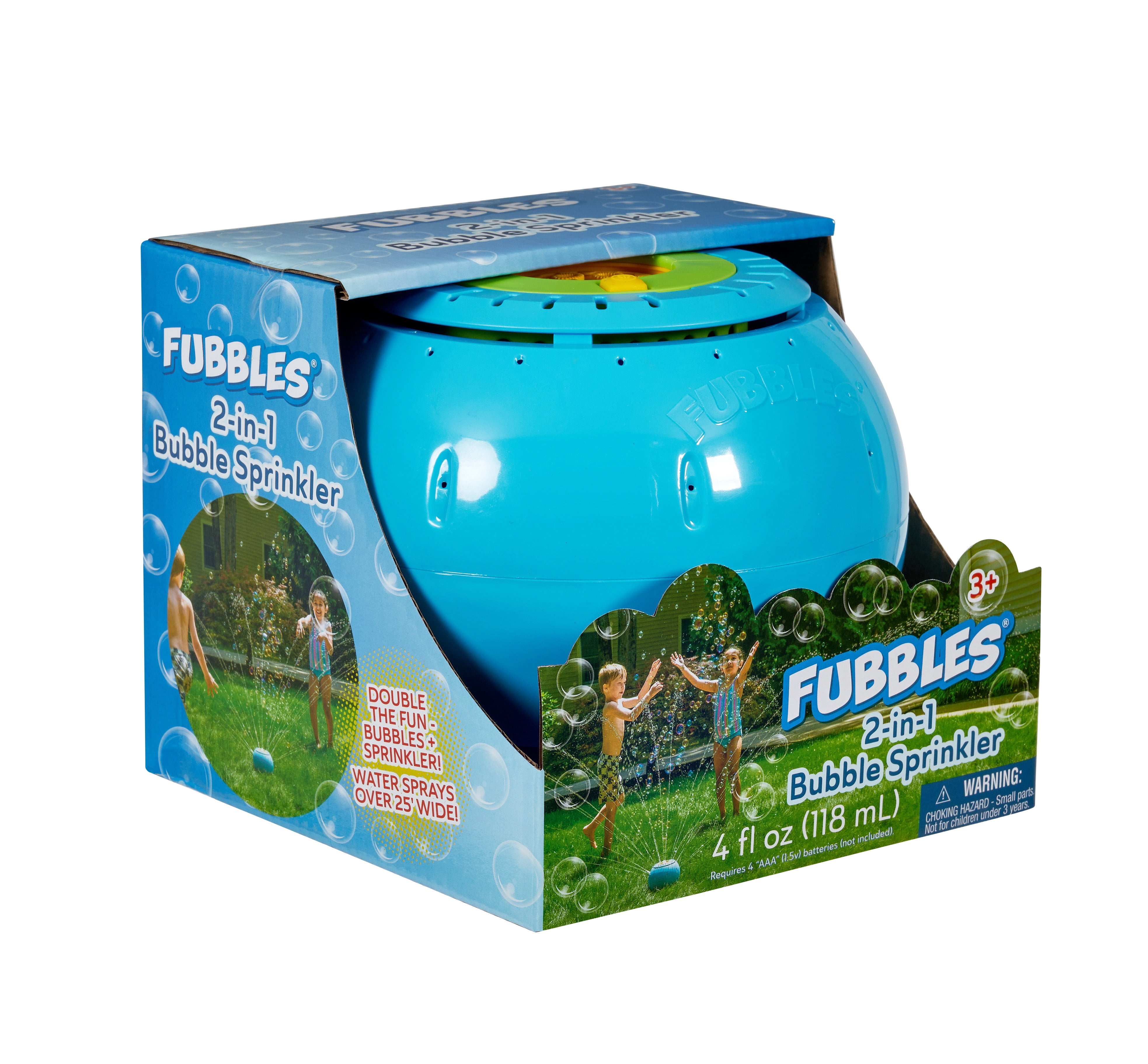 Little Kids Inc. Fubbles 2 in 1 Bubble Sprinkler with Premium Solution