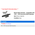 thumbnail image 2 of Blower Motor Resistor - Compatible with 1995 - 1999 Chevy K2500 Suburban 1996 1997 1998, 2 of 3