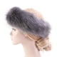 thumbnail image 4 of Diadema de piel sintética para mujer-orejeras peludas de invierno-orejeras esponjosas de tiempo frío que cubren las rusas - Gris Salvador Dali Diademas calentadoras de orejas de piel, 4 of 6