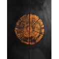 thumbnail image 1 of Qisvanset Framed Canvas Wall Art 12x16 Inch Dark Wood Tree Ring Grunge Minimal Modern Art, 1 of 5