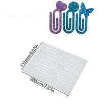 HengDidi DIY Drip Paper Clip Silicone Molds Set for Custom Resin Jewelry Crafting and Shape Variety - Reusable Tool for Hobby Projects