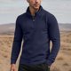 thumbnail image 1 of pstuiky camisa de manga larga para hombre, Top cálido de terciopelo alemán con media cremallera y cuello alto de manga larga de color liso para hombre top de hombre l, 1 of 5