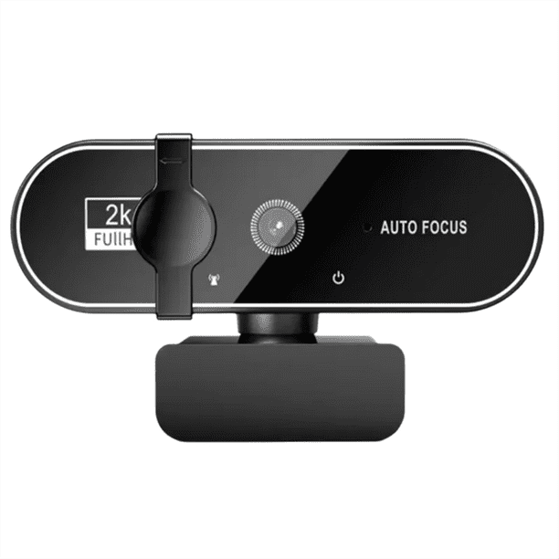Cámara Web con Enfoque Automático, Transmisión en Directo y Micrófono, Full HD, para PC, Portátil, 2K