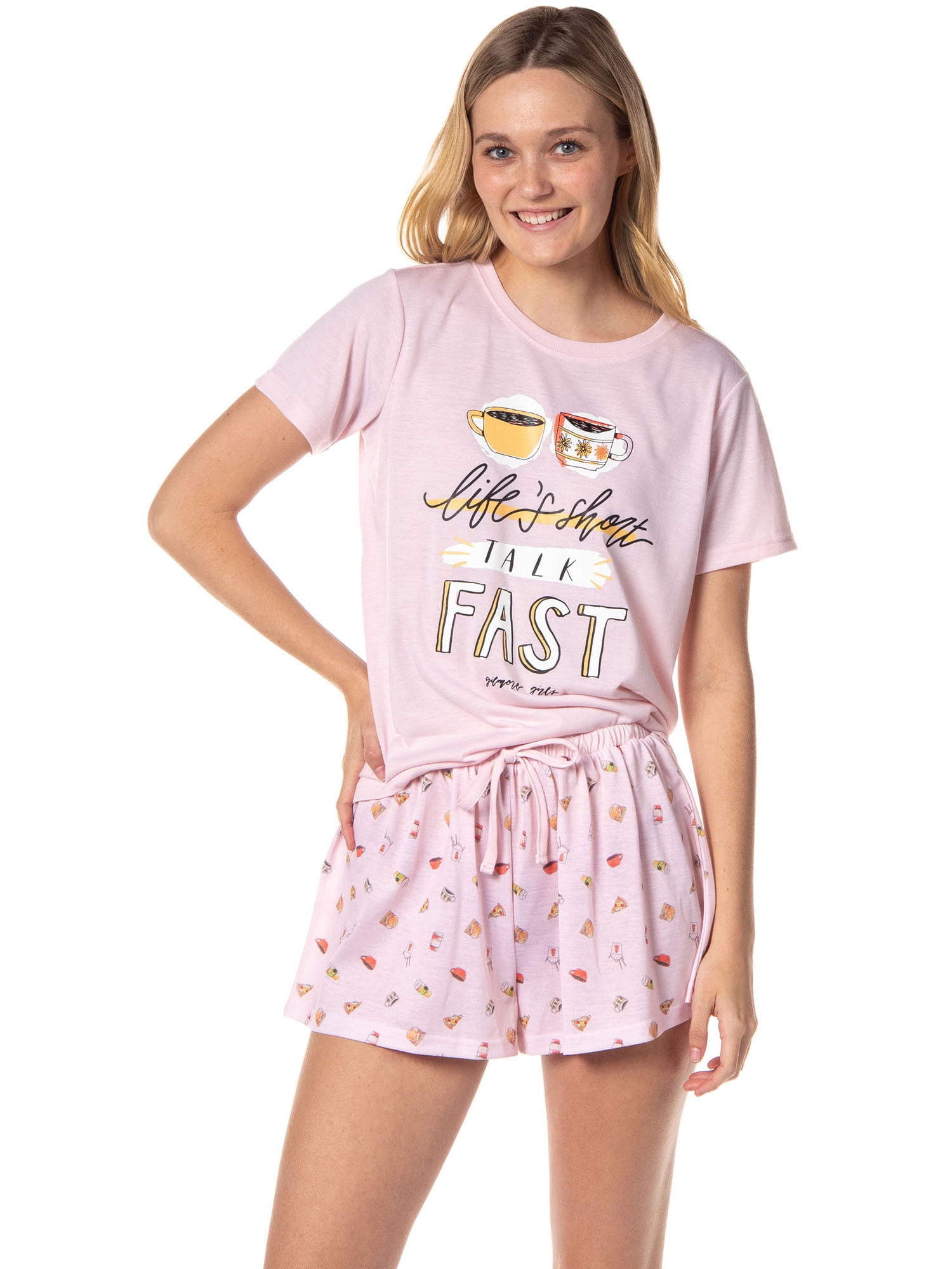 Gilmore Girls Womens' Coffee Life's Short Sleep Pajama Set Shorts