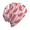 thumbnail image 6 of Xecao Cute Watermelon Print Beanie Knitted Hat for Men Women, Winter Fashion Knit Cuffed Caps Unisex, 6 of 7