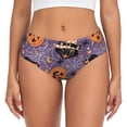 thumbnail image 1 of Balery Vintage Halloween Black Cat Ropa Interior de Algodón para Mujer con Dibujo – Braguitas Cómodas y Elásticas, Estilo Clásico-3X-Large, 1 of 6
