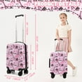 thumbnail image 2 of Kids Luggage Sets Hard Shell Pink Suitcases with Wheels for Girls Women with Duffle Bag for Travel 3 Piece Rolling Suitcase with Neck Pillow Airplane, 2 of 6