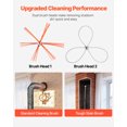 thumbnail image 2 of VEVOR Chimney Sweep Kit, 39 ft Maximum Extendable Length Chimney Brush, Chimney Cleaner Sweeper with Dual Brush Heads & Bristle Replacements, Fireplace Cleaning Tool for Square, Rectangle Chimneys, 2 of 9