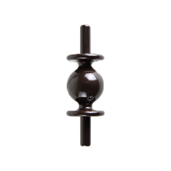 Contemporary Home Living 3" Brown Solid Window Curtain Rod Connector