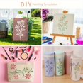 thumbnail image 4 of 18PCS Border Stencil Plastic Templates for Painting Reusable Floral Vines Patterns Wood Furniture Wall Canvas DIY Crafts Art,H-18PCS, 4 of 6