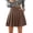 Coffee, variant on Ediodpoh Skirts for Women Stretch Waist Pleated A Line Mini Skirt with Pockets Comfortable Flowy for Summer Daily Wear Mini Skirts Grey S