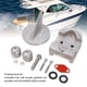 thumbnail image 3 of Juego De ánodos De Aluminio Marino, ánodos De Tuerca De Cardán Protectores De Larga Duración 888756Q02 Precisos Para Alpha One Drive, 3 of 7