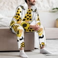 thumbnail image 7 of Lsque Sunflower Gnome Pattern Long Sleeve Pajama Set for Men - Soft 2-Piece Sleepwear and Loungewear Set with Pockets, Comfy Nightwear-XX-Large, 7 of 7