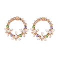 thumbnail image 2 of Guardurnaity 1 par de pendientes de guirnalda para mujer, pendientes de aleación para niña, fiesta, banquete, boda, joyería para oreja Ropa, zapatos y accesorios Miscelánea, 2 of 6