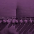 thumbnail image 4 of D.N.G. BEDDINGS 1 Piece Boho Chic Pom Pom Comforter, All Season Down Alternative Bedding Comforter - (Oversized Super King Size, Plum) 800 Thread Count, Egyptian Cotton., 4 of 6