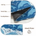 thumbnail image 6 of Ocean Dolphin Round Area Rug 4Ft Washable Circle Rugs for Bedroom Dining Room, Summer Blue Nautical Coastal Waves Non-Slip Carpet Floor Mats Indoor Outdoor Carpet Runner Aesthetic Home Decor, 6 of 8