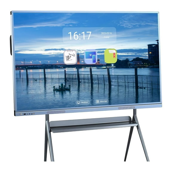 BELNET Smart TVs, 55'' 4K UHD Interactive Whiteboard, All in One Smartboard for Office, Digital Smart Whiteboard Built in Dual System for Classroom