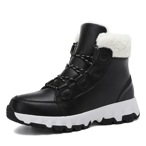 SKIUHS Snow Boots – Faux Fur Lined, Anti-Slip Waterproof Winter Boots for Outdoor Snow Adventures