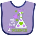 thumbnail image 3 of Inktastic Made with Lots of Love and Science Heart Bubbles in a Beaker Boys or Girls Baby Bib, 3 of 4