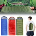 thumbnail image 2 of Saco de dormir individual para 4 estaciones, impermeable, para exteriores, camping, senderismo, sobre con cremallera, UTV, 2 of 5
