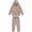 Khaki A4, variant on Antinious Toddler Hooded Long Sleeve Sweatshirt 2 Piece Fall Winter Outfit Loose Soft