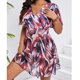 thumbnail image 5 of Trajes de baño Amzcrzy Tankini para mujer, trajes de baño, bikini con control de abdomen para mujer, estampado de moda con almohadilla para el pecho, sin aros, bikini, traje de baño rojo sandía, 5XL, 5 of 8