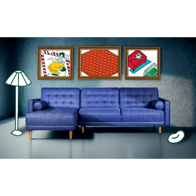 Sala Modular Sofá Cama Reversible Makora Lino Modelo Chiara