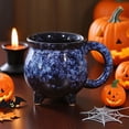 thumbnail image 4 of OIUR Ceramic Cauldron Coffee Mug with Ghosts Pumpkins Bats Halloween Tea Cups Personalized Witchy Gifts for Sisters Family, 4 of 6