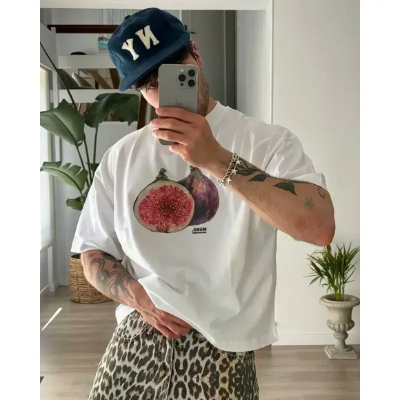 Harajuku Casual Gothic Graphic T Shirts Streetwear Clothes Popular Grunge Y2k Tops Goth Men Oversized All Cotton Women Clothing