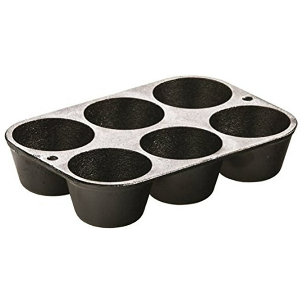 Lodge L5P3 Seasoned Cast Iron Cookware Muffin/Cornbread Pan Walmart