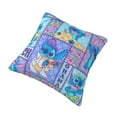 thumbnail image 3 of Funda de almohada decorativa con dibujos animados de Stitch, para decoración del hogar y el sofá, elige una funda de cojín de temporada feliz de 24 x 24 pulgadas, 3 of 8