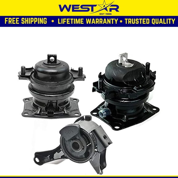 Fits 2006-2008 Honda Pilot 3.5L 2WD Engine Motor Mount Set 3pcs
