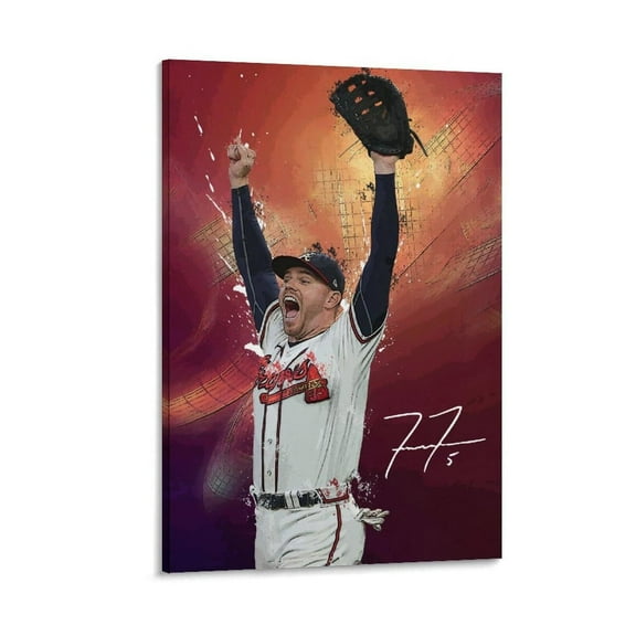 Freddie Freeman American Baseball Players Sports Celebrity Canvas Wall Art Posters For Room Aesthetic And Decor 13 Poster For Bedroom Bathroom Living Room Office Kitchen Decor