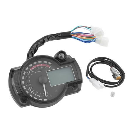 15000rpm Practical Motorcycle Instrument Universal LCD Digital Speedometer Tachometer Meter Odometer Gauge
