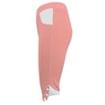 thumbnail image 5 of Dyfzdhu Capri Pants for Women Summer Color Block High Waisted Capri Jeggings Stretch Skinny Pants with Pockets Pink, 5 of 7
