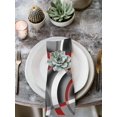 thumbnail image 2 of Grey Geometric Cloth Napkins Set of 4 Reusable Dinner Napkins, Modern Abstract Black White Red Striped Cocktail Napkin Washable Table Napkins for Wedding/Holiday Party/Baby Shower 20"x20", 2 of 7