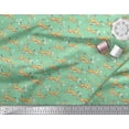 thumbnail image 3 of Soimoi Tissu Poly Georgette Triangle et Imprimé Animal Cerf Impala Tissu de Couture au Mètre 52 Pouces de Large, 3 of 4