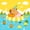 Blue Yellow, variant on Manfei Kawaii Capybara Animal Shower Curtain 72Wx72L, Spring Blossoms Flower Shower Curtain 72Wx72L, Blue