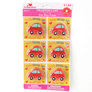 WAY TO CELEBRATE! Red Valentine's Day Party Favors, 6 Count