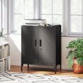 thumbnail image 2 of HOMCOM Armoire de Rangement en Métal avec Serrure, Armoire de Garage en Acier, Noir, 2 of 10