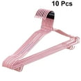 thumbnail image 6 of HEATSHAKING 10Pcs Pink Hanger for Clothing Hangers with Multifunctional Design for Adults Dormitory, 6 of 8