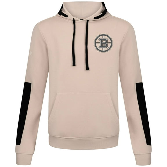 Men's Levelwear  Khaki Boston Bruins Bombay Response Pullover Hoodie
