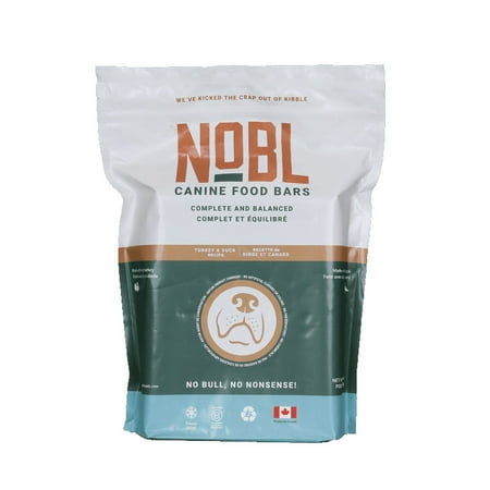 NOBL Canine Food Bars - Turkey & Duck 10 x 2oz Bulk